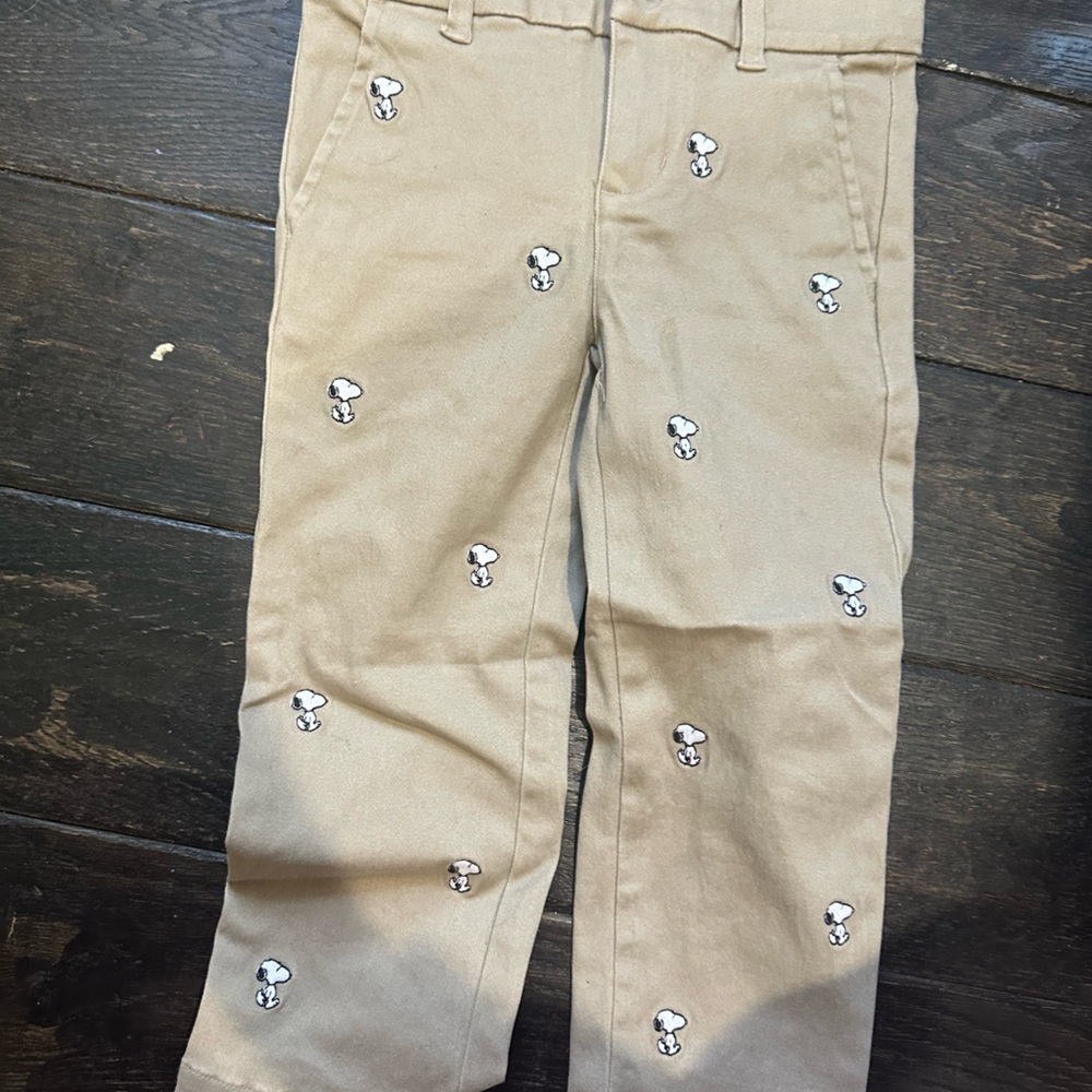 Janie and Jack Snoopy Toddler Boy Khaki - 2T